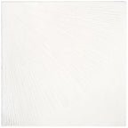 Grazioso Aster Minimalist White Porcelain Square Tile 36x36 | Tile Club