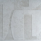 Grazioso White Concrete Geo Porcelain Tile 24x48 | Tile Club