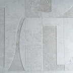 Grazioso White Concrete Geo Porcelain Tile 24x48 | Tile Club
