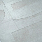 Grazioso White Concrete Geo Porcelain Tile 24x48 | Tile Club