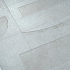 Grazioso White Concrete Geo Porcelain Tile 24x48 | Tile Club
