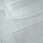 Grazioso White Concrete Geo Porcelain Tile 24x48 | Tile Club