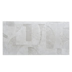 Grazioso White Concrete Geo Porcelain Tile 24x48 | Tile Club