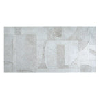 Grazioso White Concrete Geo Porcelain Tile 24x48 | Tile Club