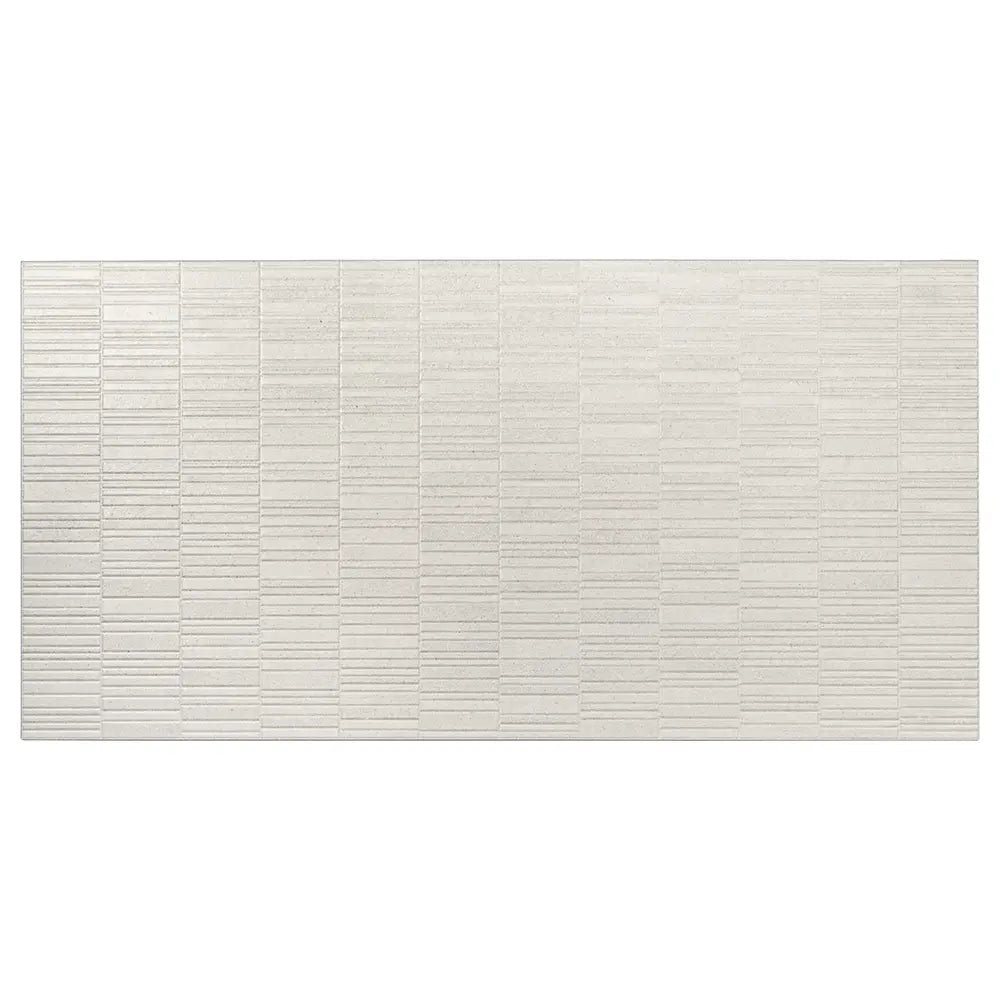 Grazioso Light Concrete Deco Ceramic Tile 24x48 | Tile Club