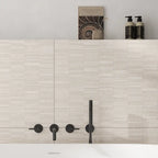 Grazioso Light Concrete Deco Ceramic Tile 24x48 | Tile Club
