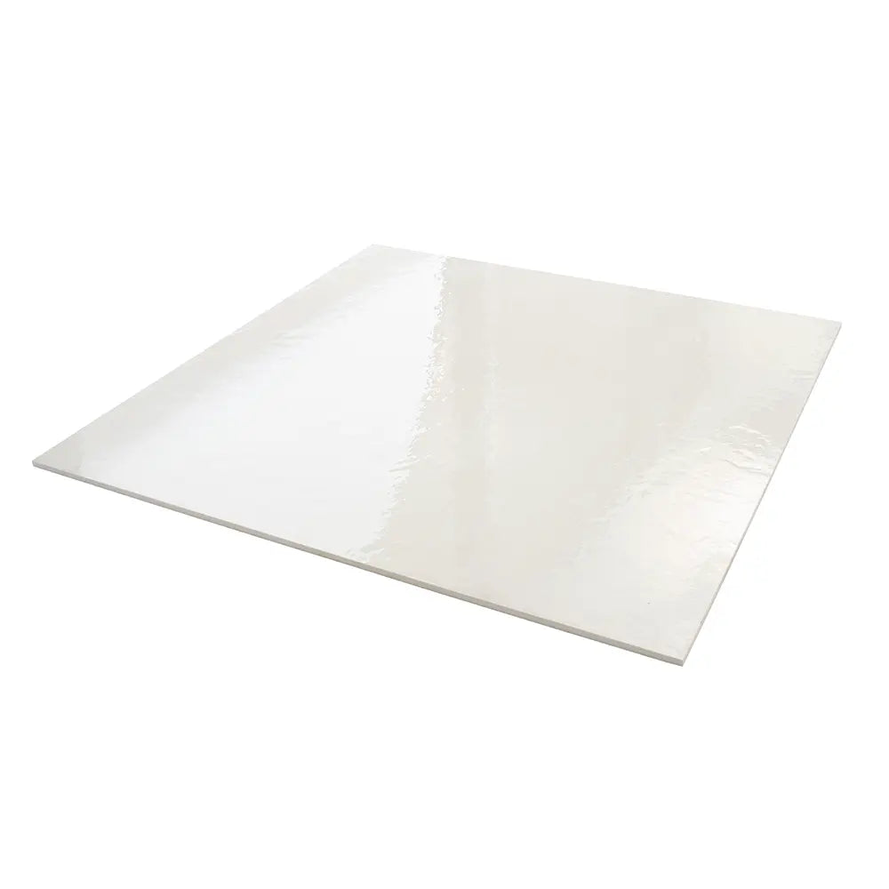 Grazioso Canvas Minimalist White Porcelain Square Tile 36x36 | Tile Club