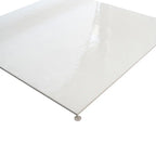 Grazioso Canvas Minimalist White Porcelain Square Tile 36x36 | Tile Club