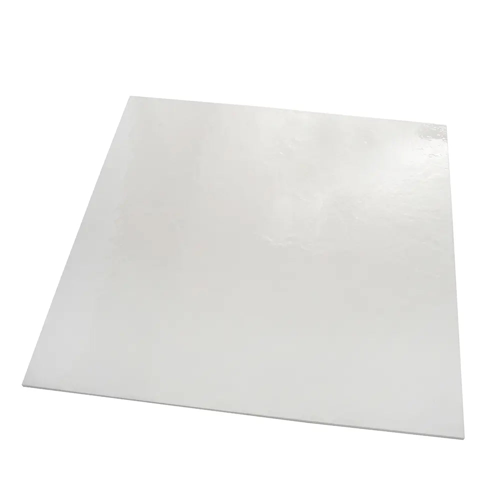 Grazioso Canvas Minimalist White Porcelain Square Tile 36x36 | Tile Club