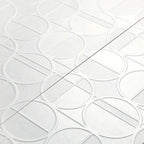 Grazioso White Orbit Ceramic Tile 16x48 | Tile Club
