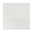 Grazioso White Orbit Ceramic Tile 16x48 | Tile Club