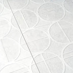Grazioso White Orbit Ceramic Tile 16x48 | Tile Club