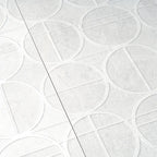 Grazioso White Orbit Ceramic Tile 16x48 | Tile Club