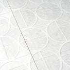 Grazioso White Orbit Ceramic Tile 16x48 | Tile Club