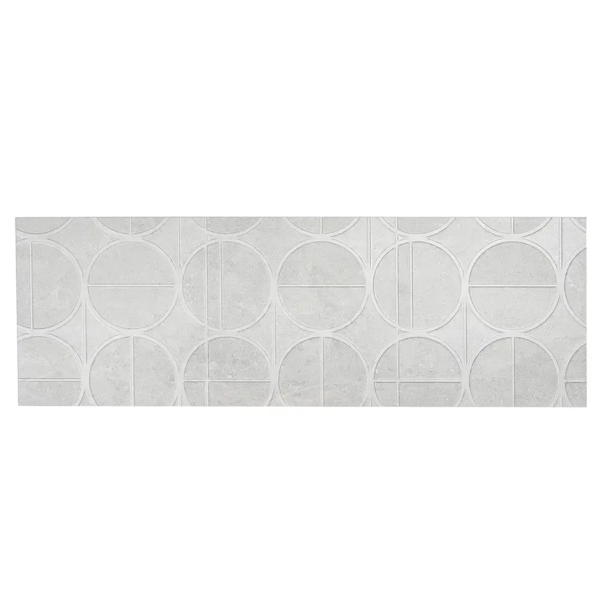 Grazioso White Orbit Ceramic Tile 16x48 | Tile Club