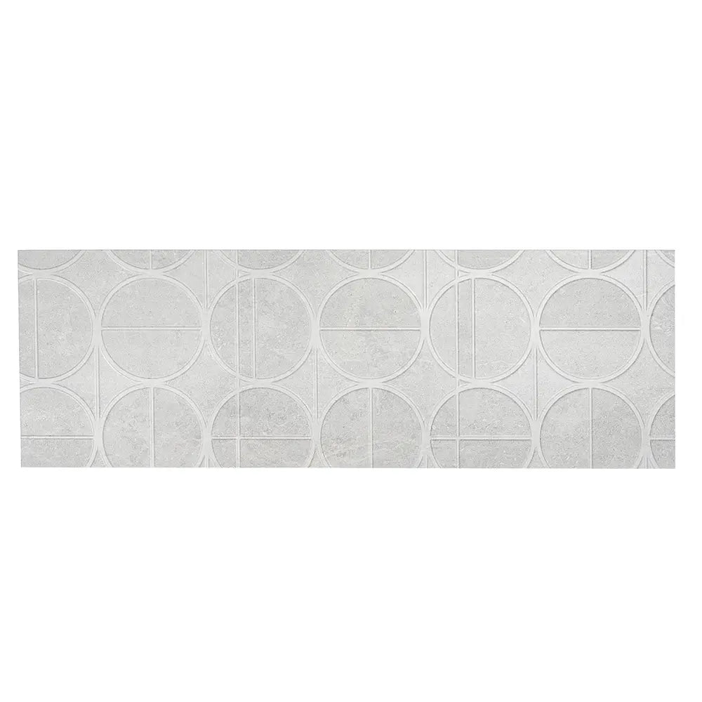 Grazioso White Orbit Ceramic Tile 16x48 | Tile Club