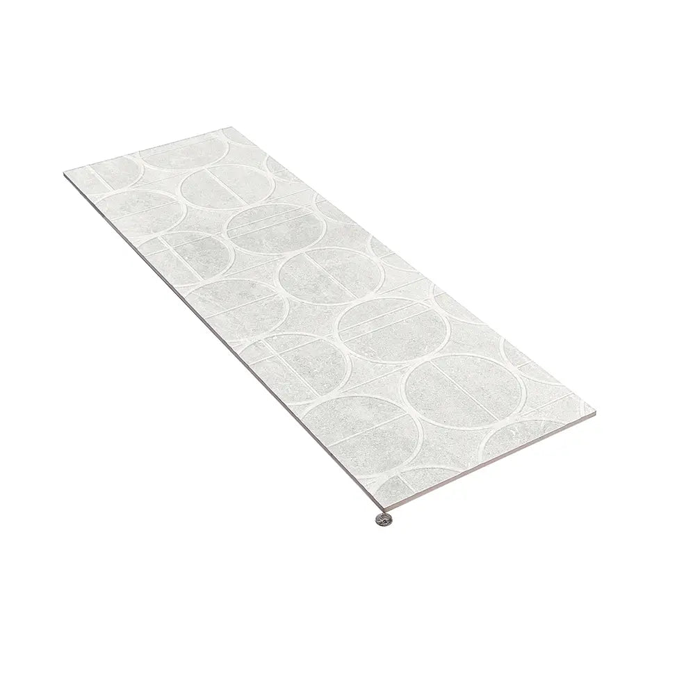 Grazioso White Orbit Ceramic Tile 16x48 | Tile Club