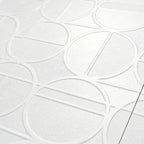 Grazioso White Orbit Ceramic Tile 16x48 | Tile Club