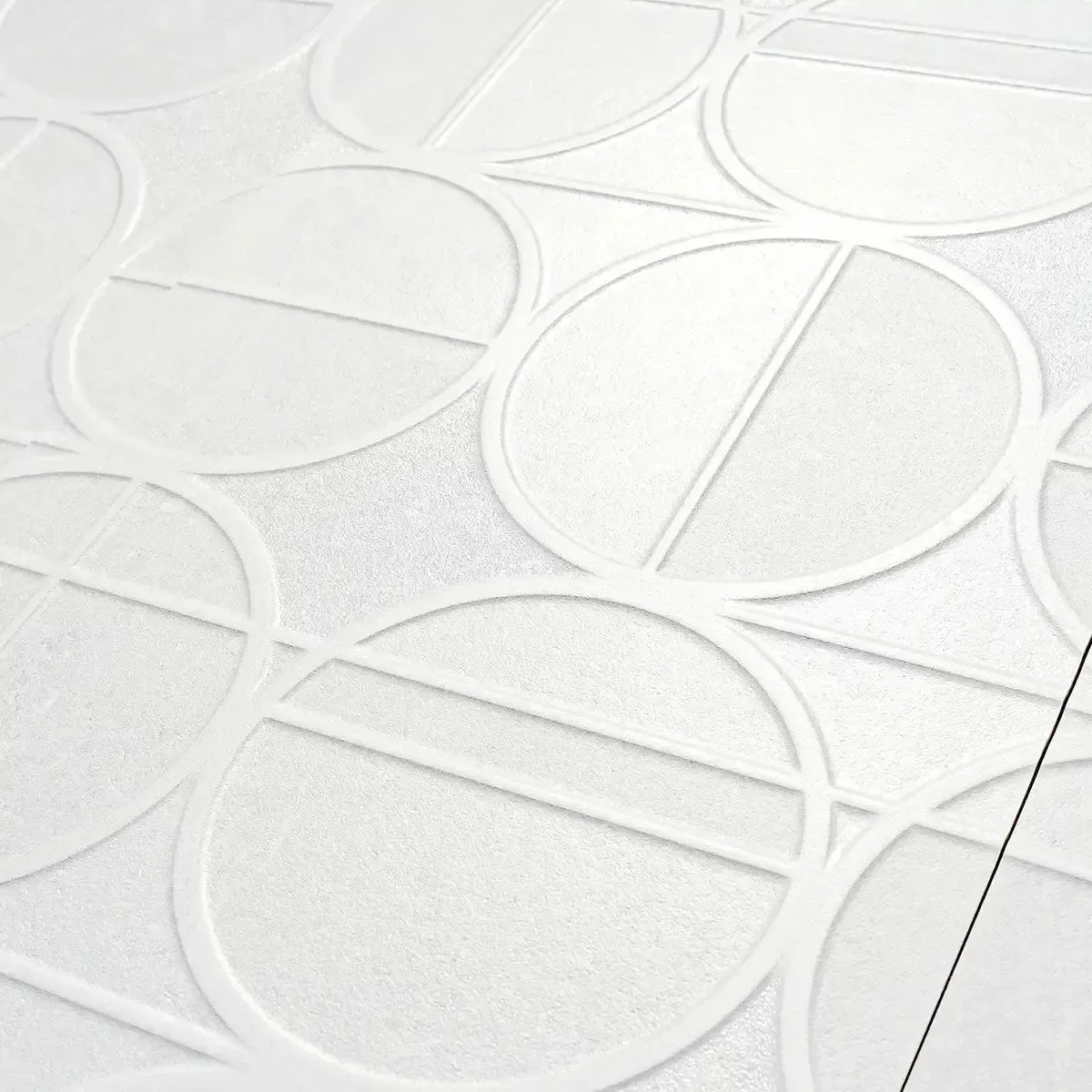 Grazioso White Orbit Ceramic Tile 16x48 | Tile Club