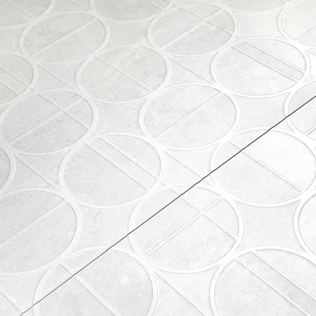 Grazioso White Orbit Ceramic Tile 16x48 | Tile Club