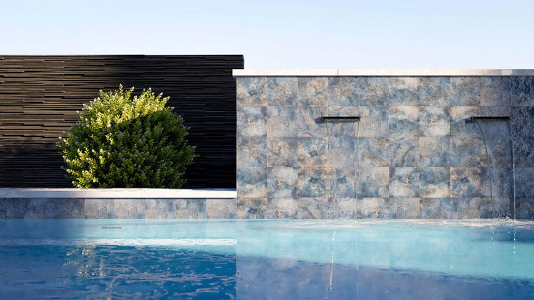Reef Indigo Square Porcelain Tile | Tile Club