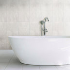 Ionic White Decor Impact Rectified Porcelain Tile