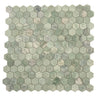 Envy Green Marble Hexagon Mosaic Tile