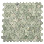 Envy Green Marble Hexagon Mosaic Tile | Tile Club