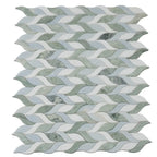 Envy Green & White Marble Hexagon Mosaic Tile | Tile Club