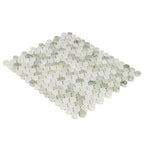 Envy Green Marble Penny Round Tile | Tile Club