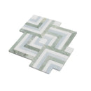 Envy Green and Blue Marble Square Weave Mosaic Tile | Tile Club