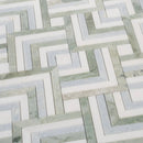 Envy Green and Blue Marble Square Weave Mosaic Tile | Tile Club