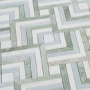 Envy Green and Blue Marble Square Weave Mosaic Tile | Tile Club