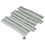 Envy Green and Thassos Waterfall Marble Mosaic Tile | Tile Club