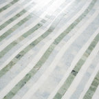 Envy Green and Thassos Waterfall Marble Mosaic Tile | Tile Club