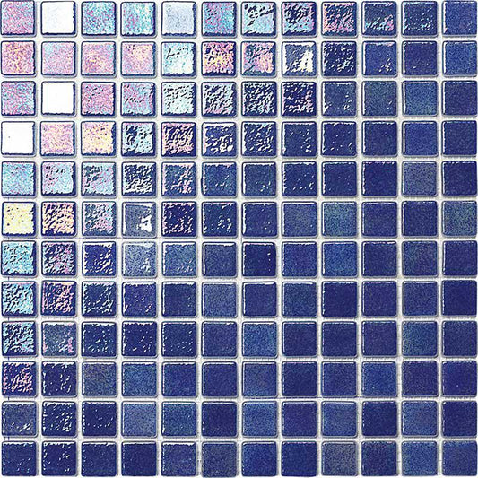 Iris Dark Blue Glass Mosaic Tile