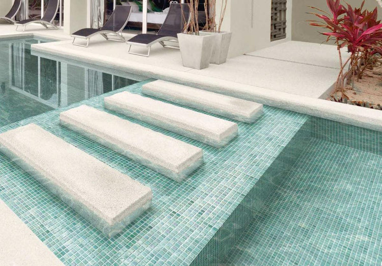Iris Sapphire Glass Mosaic Tile | Tile Club