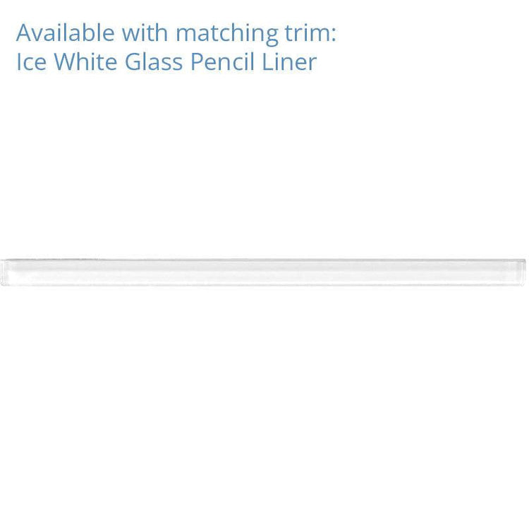 Ice White Chevron Glass Mosaic Tile | Tile Club