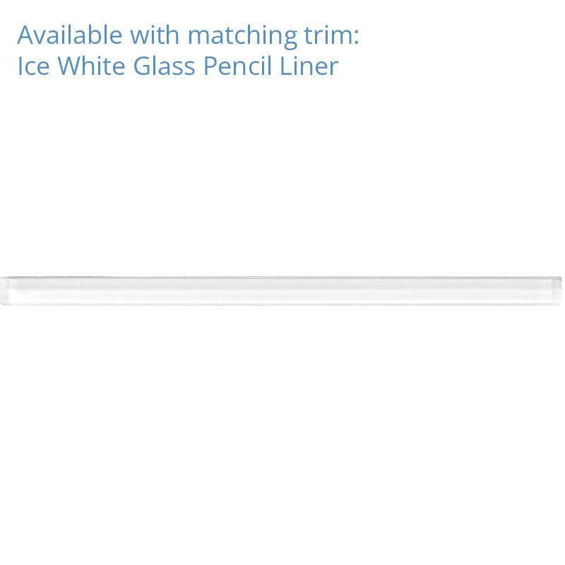 Ice White Glass Penny Round Tile | Tile Club