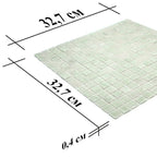 Icy Seafoam Squares Glass Pool Tile | Tile Club