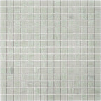 Icy Seafoam Squares Glass Pool Tile