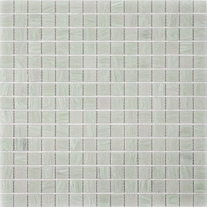 Icy Seafoam Squares Glass Pool Tile Sample