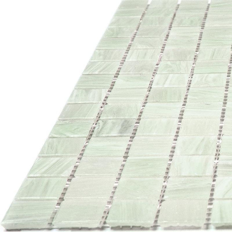 Icy Seafoam Squares Glass Pool Tile | Tile Club