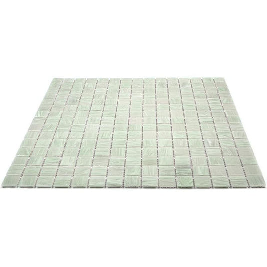 Icy Seafoam Squares Glass Pool Tile | Tile Club