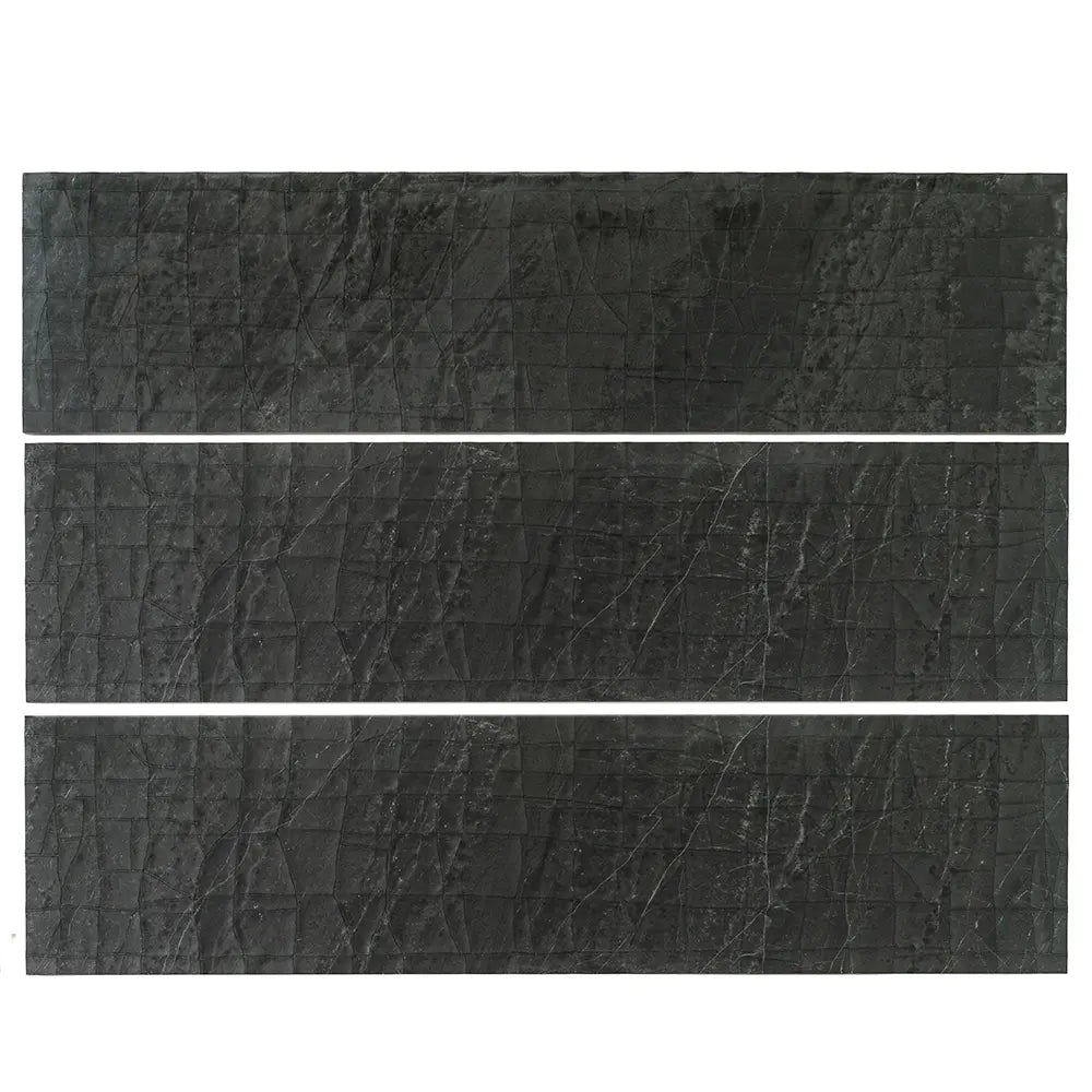 Slatestone Decor Textures Black Porcelain 11 8" x 47 3" | Tile Club