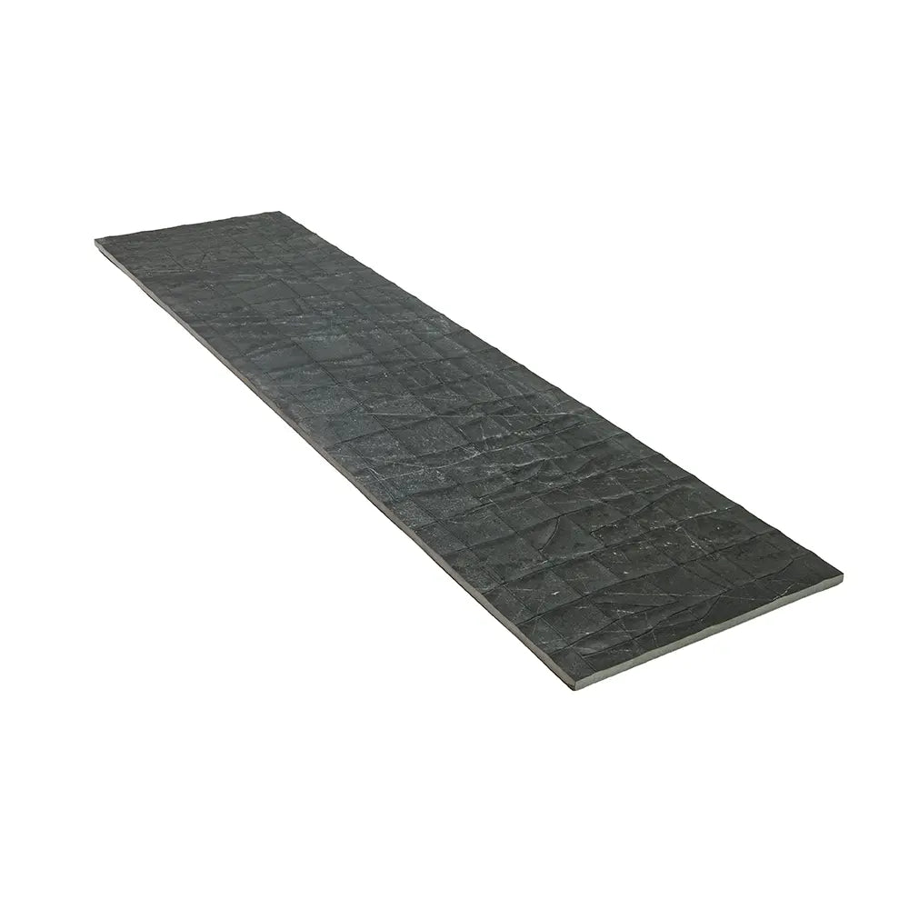 Slatestone Decor Textures Black Porcelain 11 8" x 47 3" | Tile Club