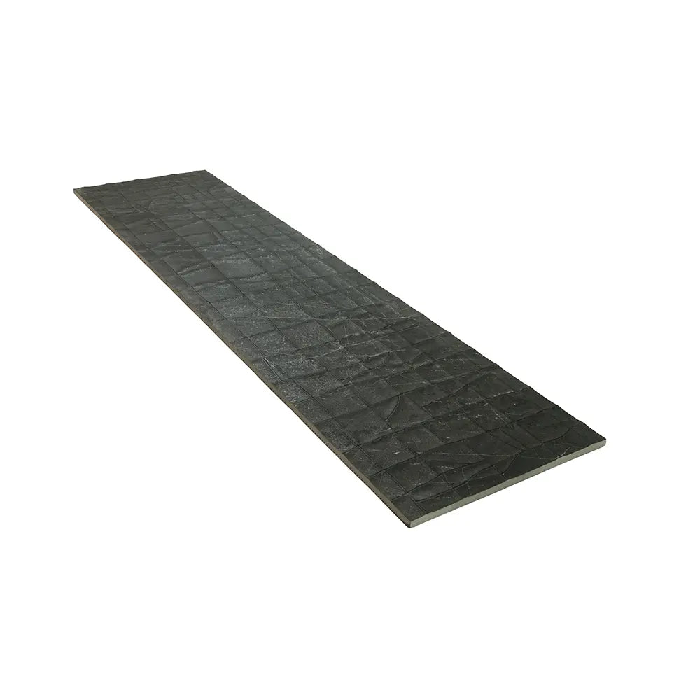 Slatestone Decor Textures Black Porcelain 11 8" x 47 3" | Tile Club