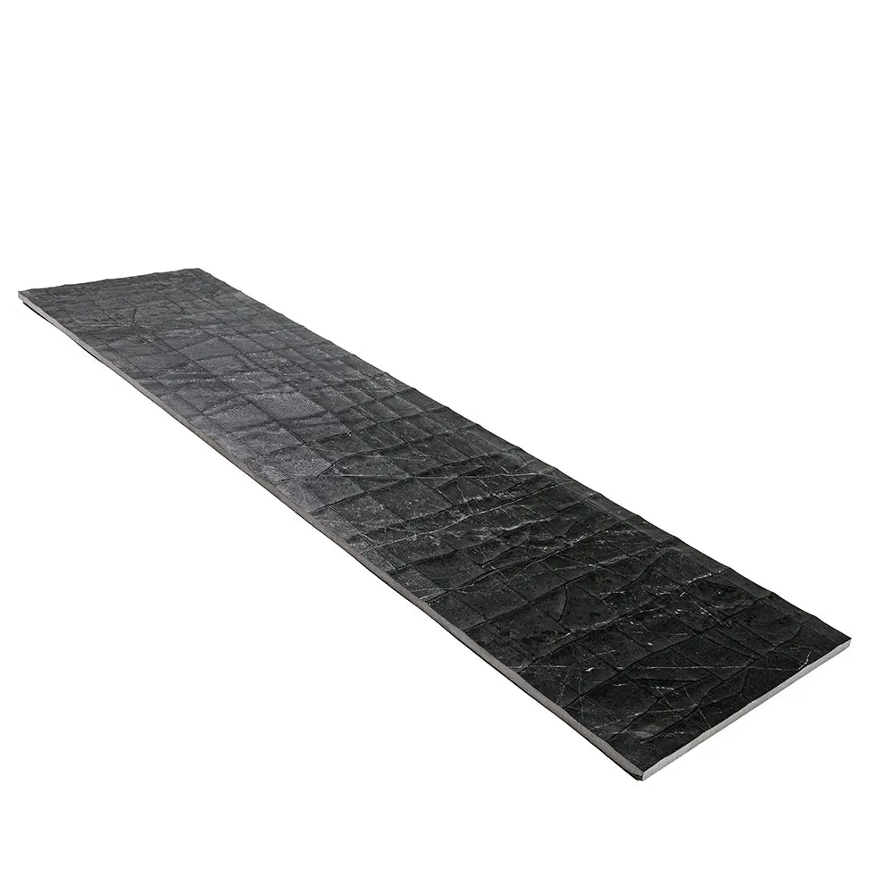 Slatestone Decor Textures Black Porcelain 11 8" x 47 3" | Tile Club