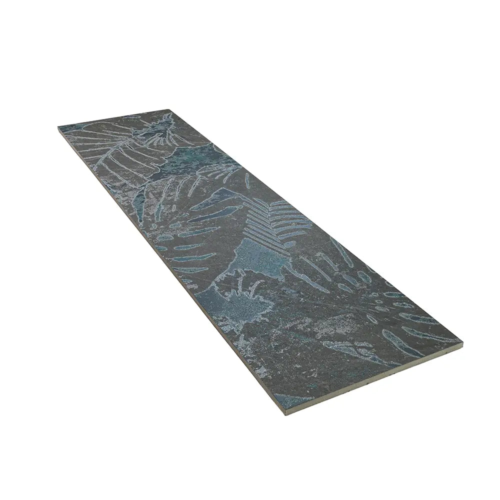 Slatestone Decor Tropic Black Porcelain 11 8" x 47 3" | Tile Club