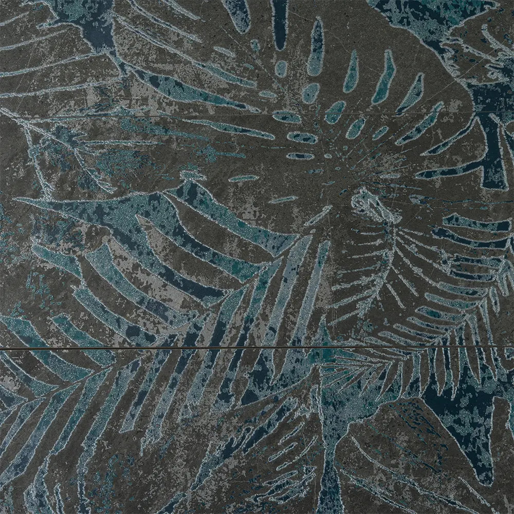 Slatestone Decor Tropic Black Porcelain 11 8" x 47 3" | Tile Club